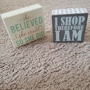 2 cute decor boxes